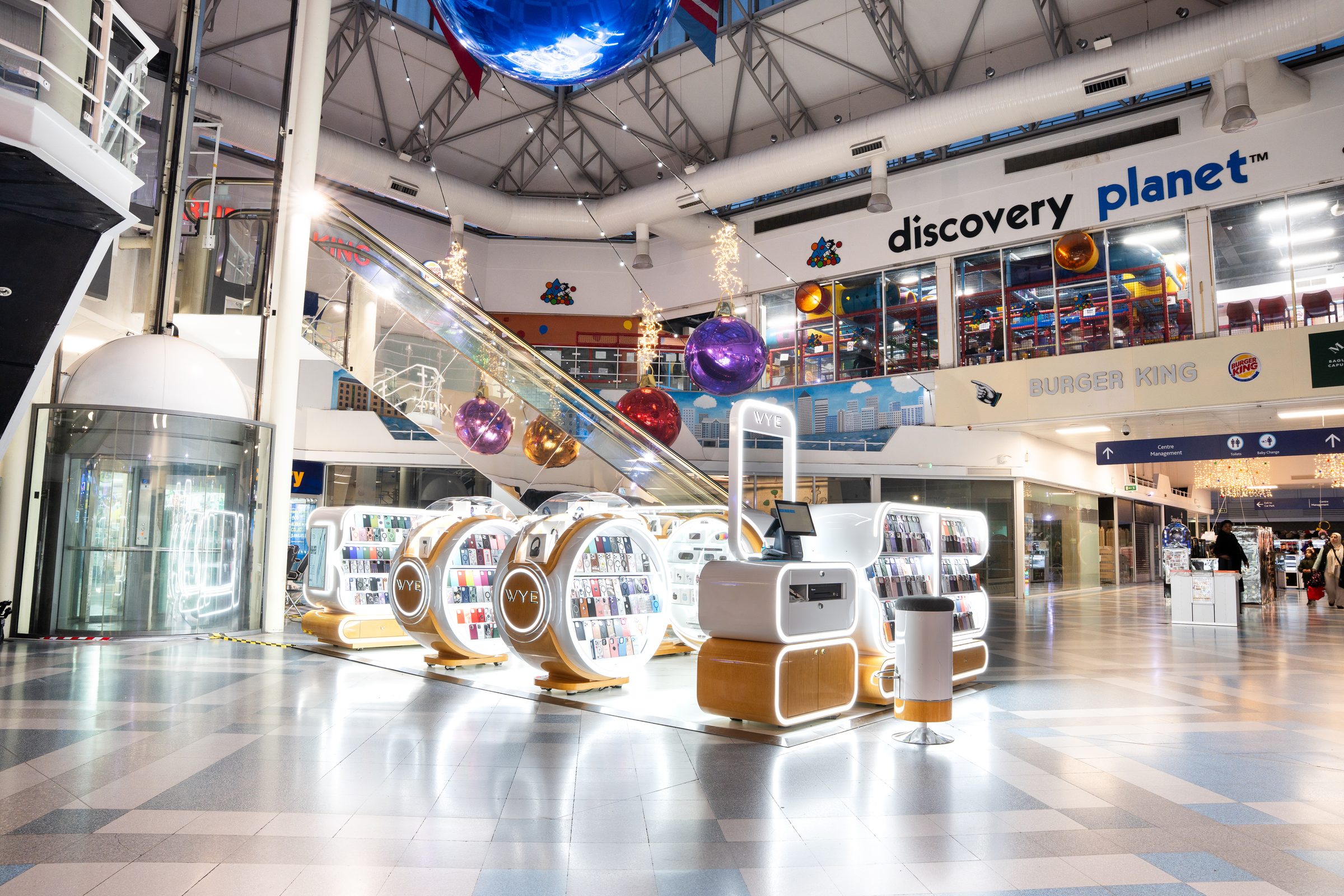 WYE retail kiosk environment